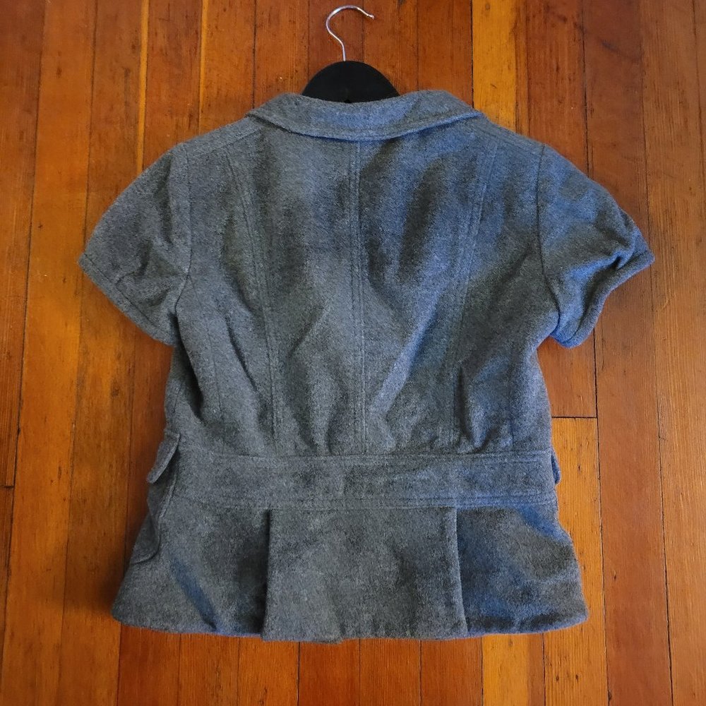 Banana Republic Grey Wool Coat - sz 2 - Picture 2 of 8